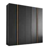 Laguna 250cm Graphite 5 Door Wardrobe - Pendle Village Furniture